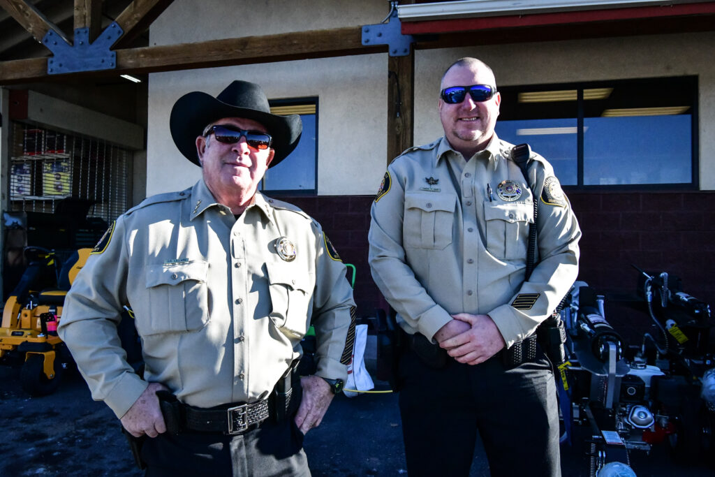 Montrose County Sheriff's Office Gene Lillard and Lt. Cox