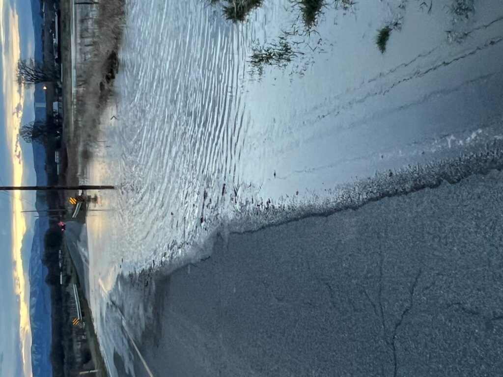 Photo of flooding on Oak Grove Road April 13, 2023