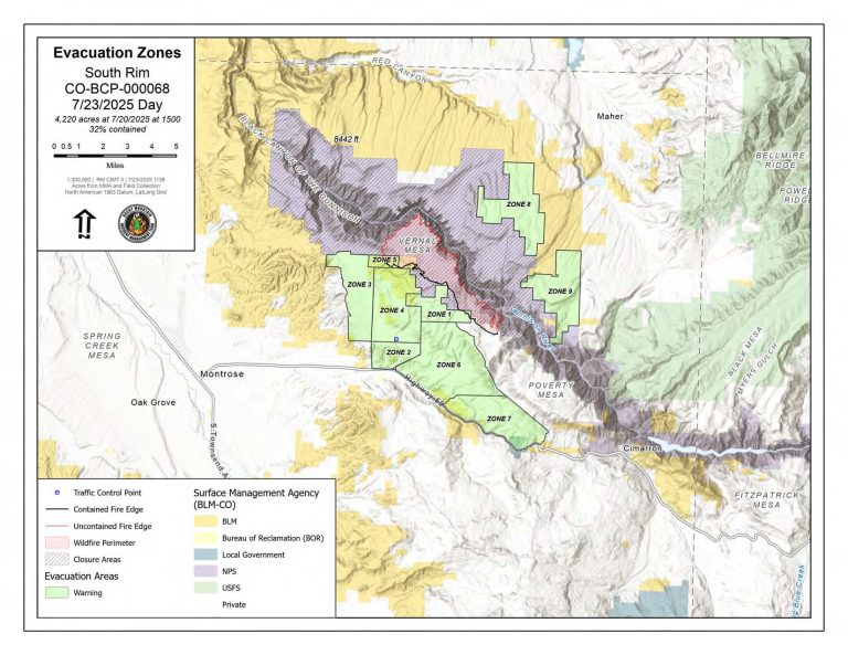 South Rim Fire Evacuation Order Update